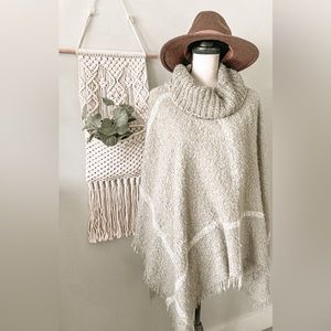 Super soft and cozy poncho sweater